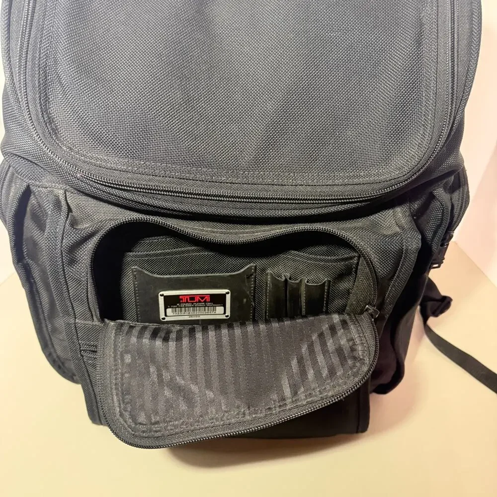 Tumi Alpha Laptop Backpack Black 2641D3 Ballistic Nylon